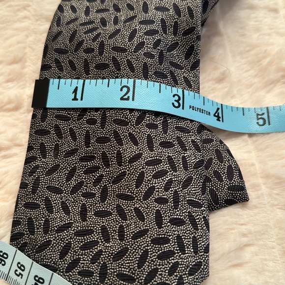 Vito Rufolo Italy 100% Silk Tie black gold metallic - Picture 3 of 4